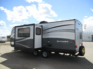Family Trailer with Slide and Ext Kitchen – $156BW
